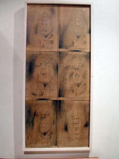 Patric O' Connor - Abstract faces - Open your mouth darling - Most unique!! Bid now!!